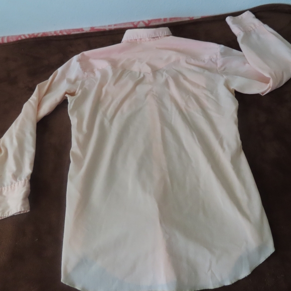 H Bar C Ranchwear Vintage 1970s Permanent Press pearl snap button Front Shirt 16 - Picture 6 of 10
